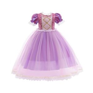 Girls dress princess purple